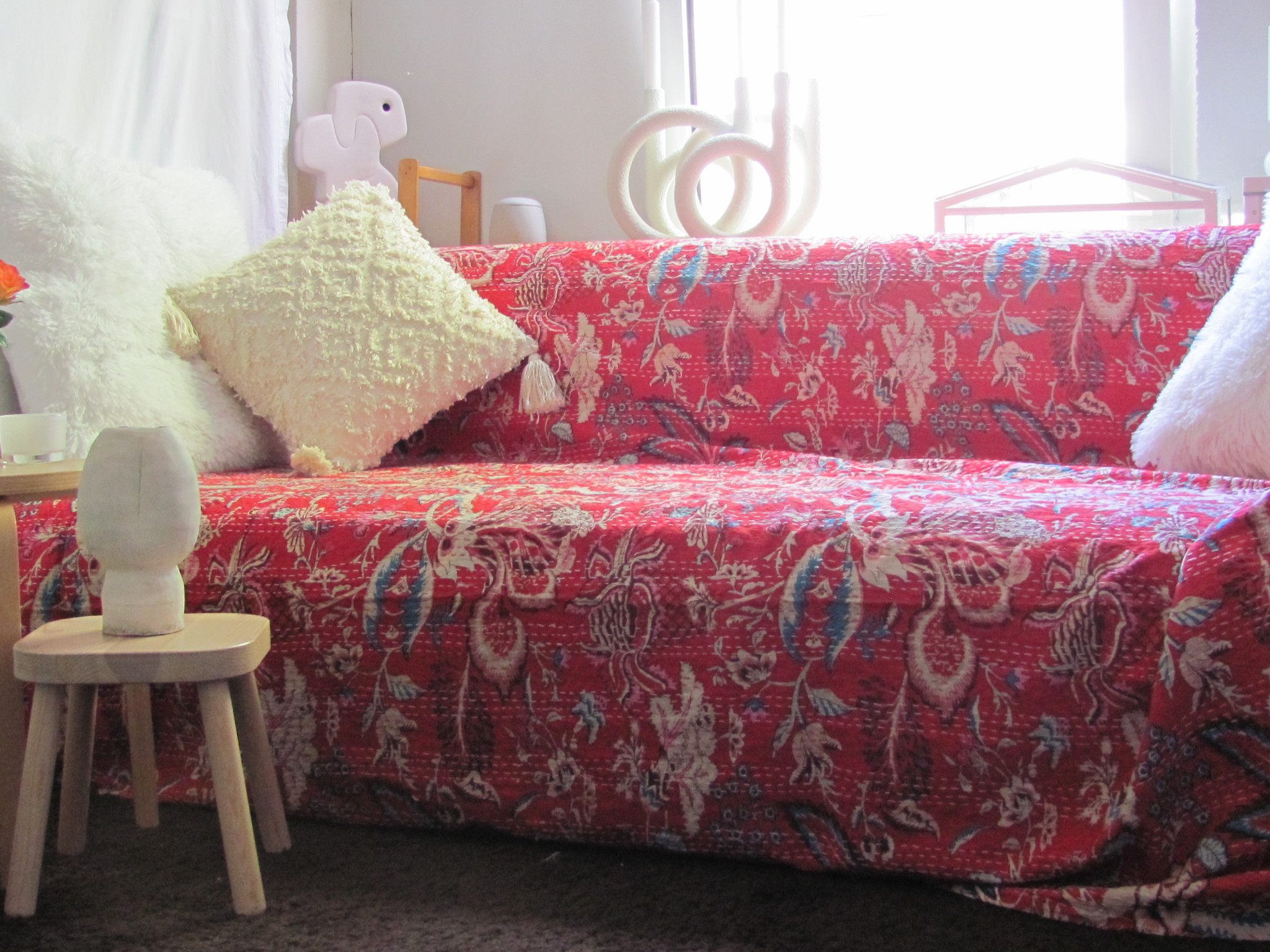 Beddensprei double gudri,  bohemian Indiase quilting hippie  slaapkamer sprei