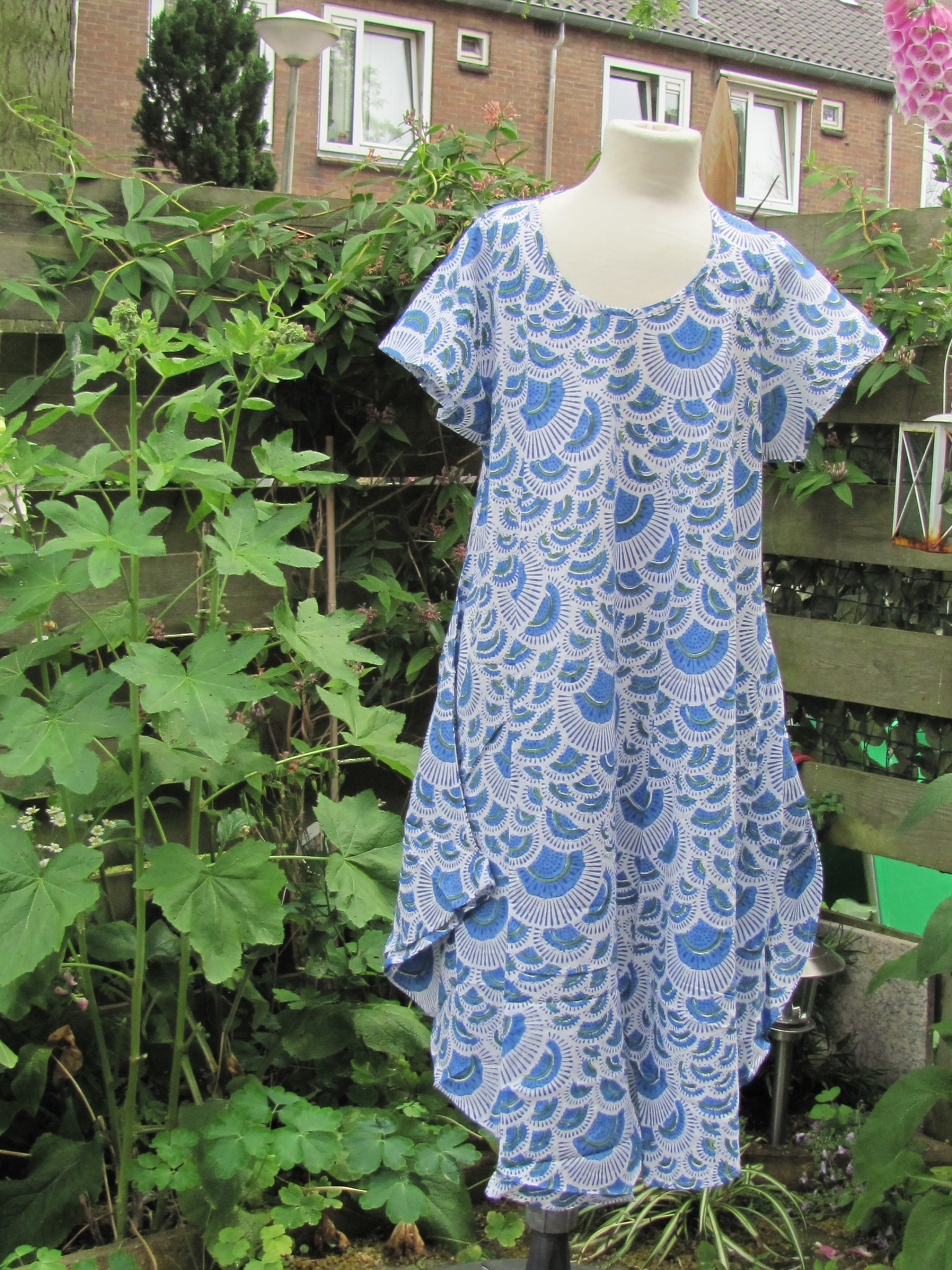 Tunic, Hand printed, Slow fashion