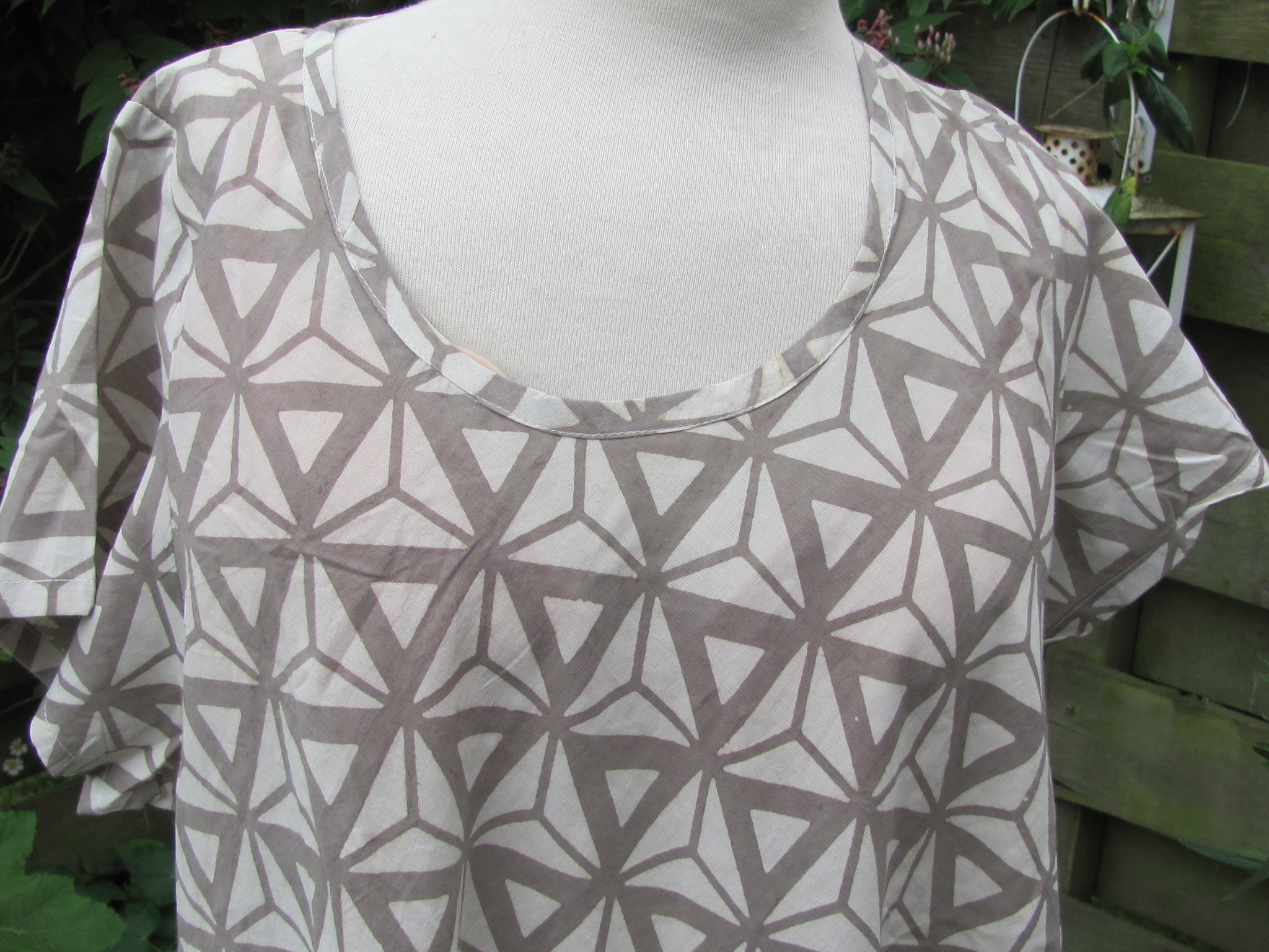 Tunic, Hand printed, Slow fashion