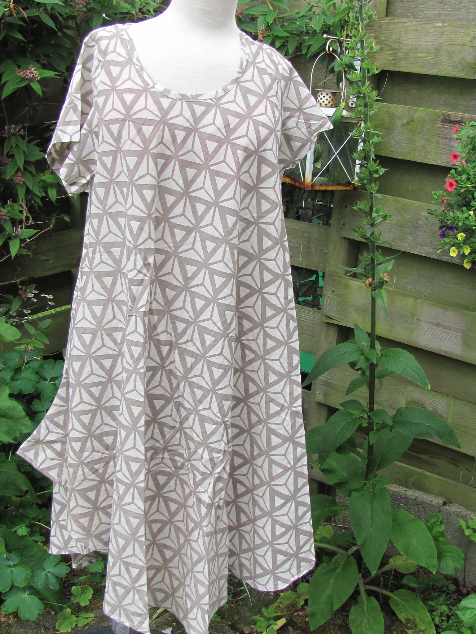 Tunic, Hand printed, Slow fashion