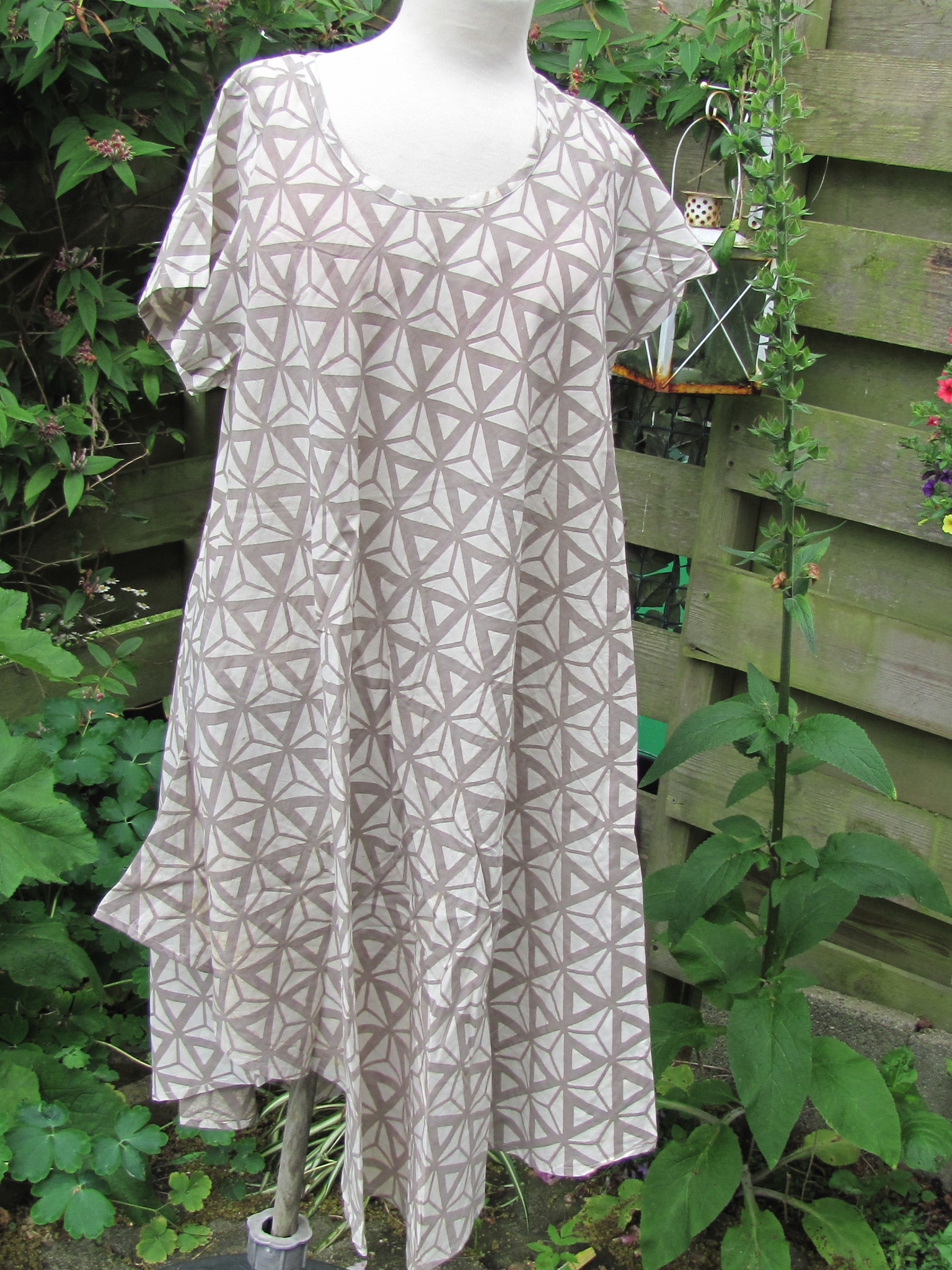 Tunic, Hand printed, Slow fashion