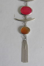 Pendant necklace hand made with real stones