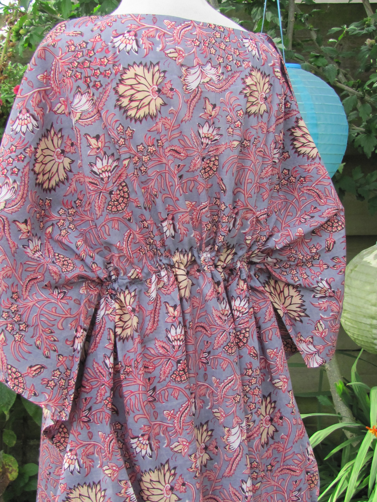 Kaftan short model hand printed