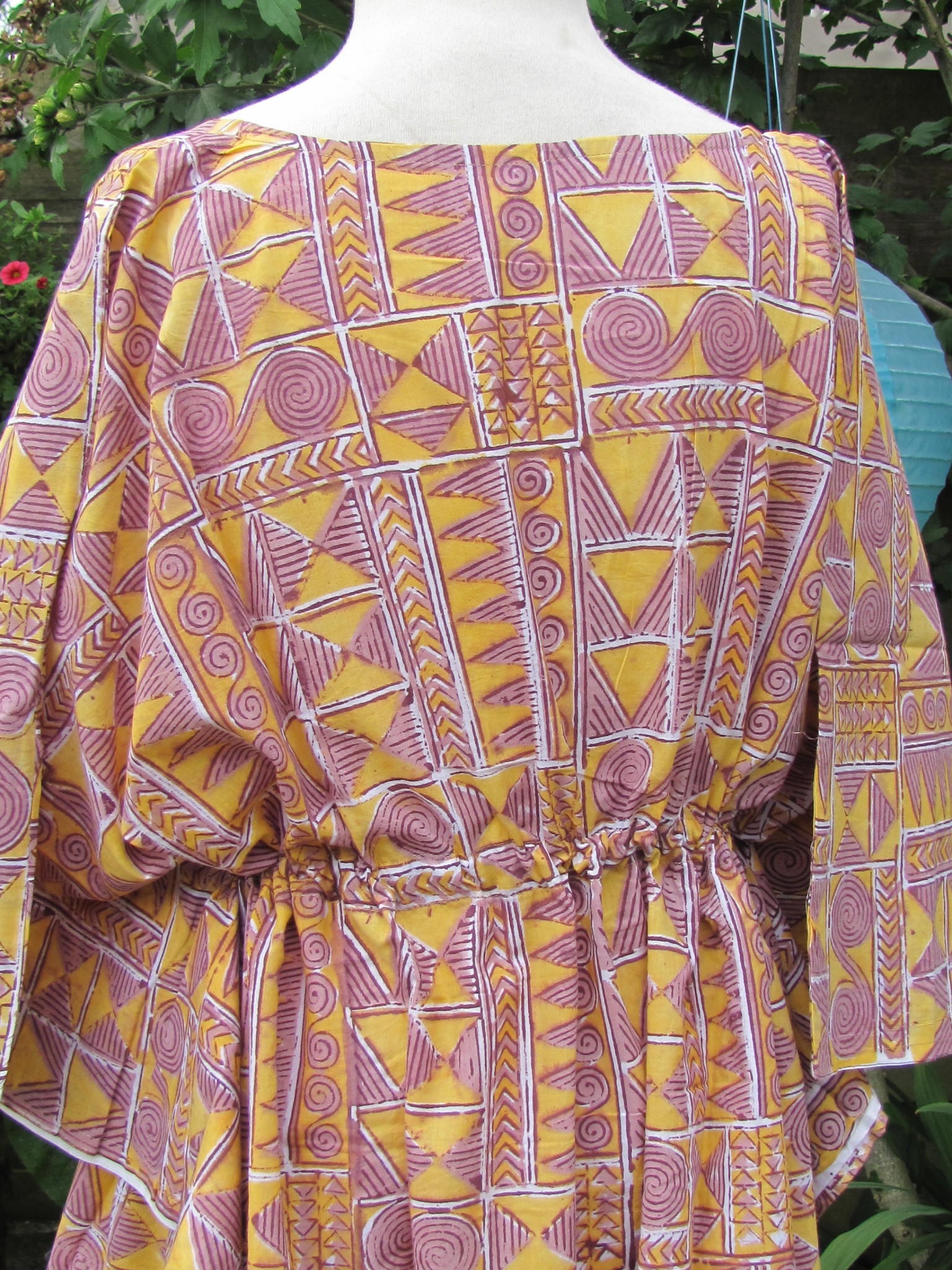 Kaftan short  hand printed