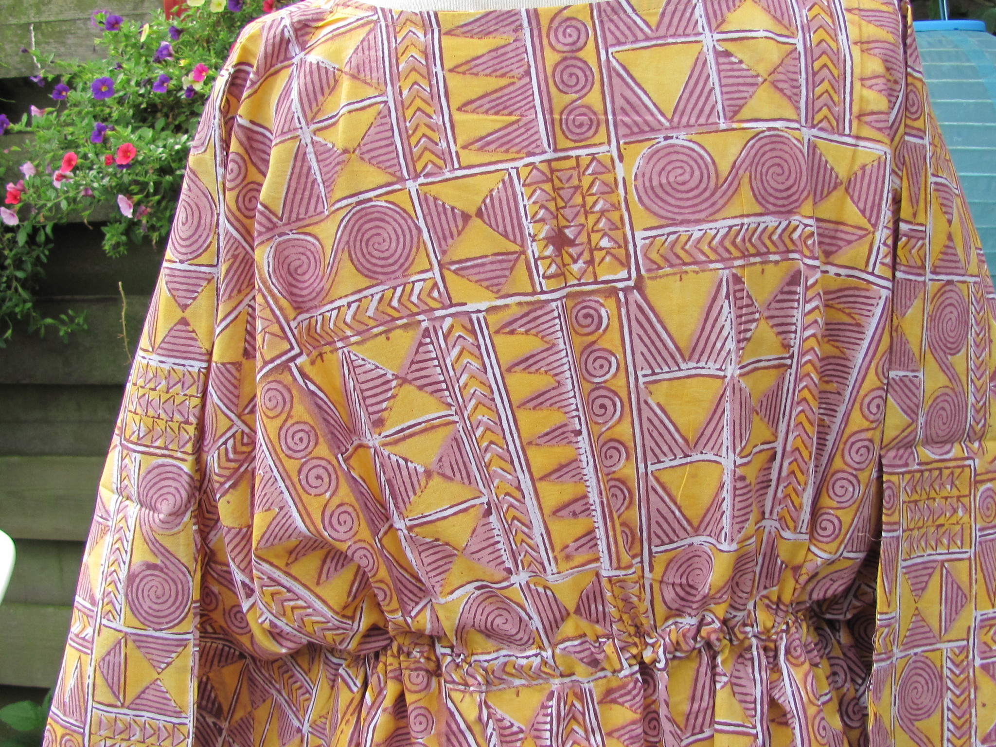 Kaftan short  hand printed