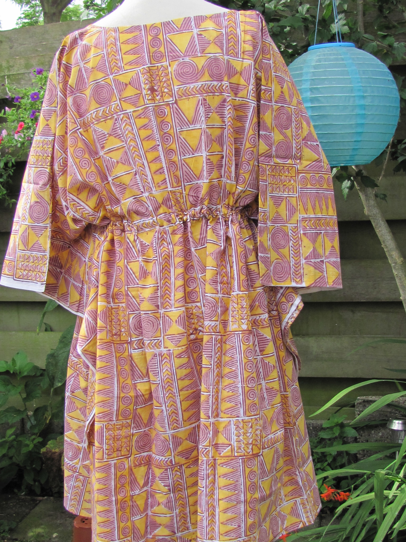 Kaftan short  hand printed