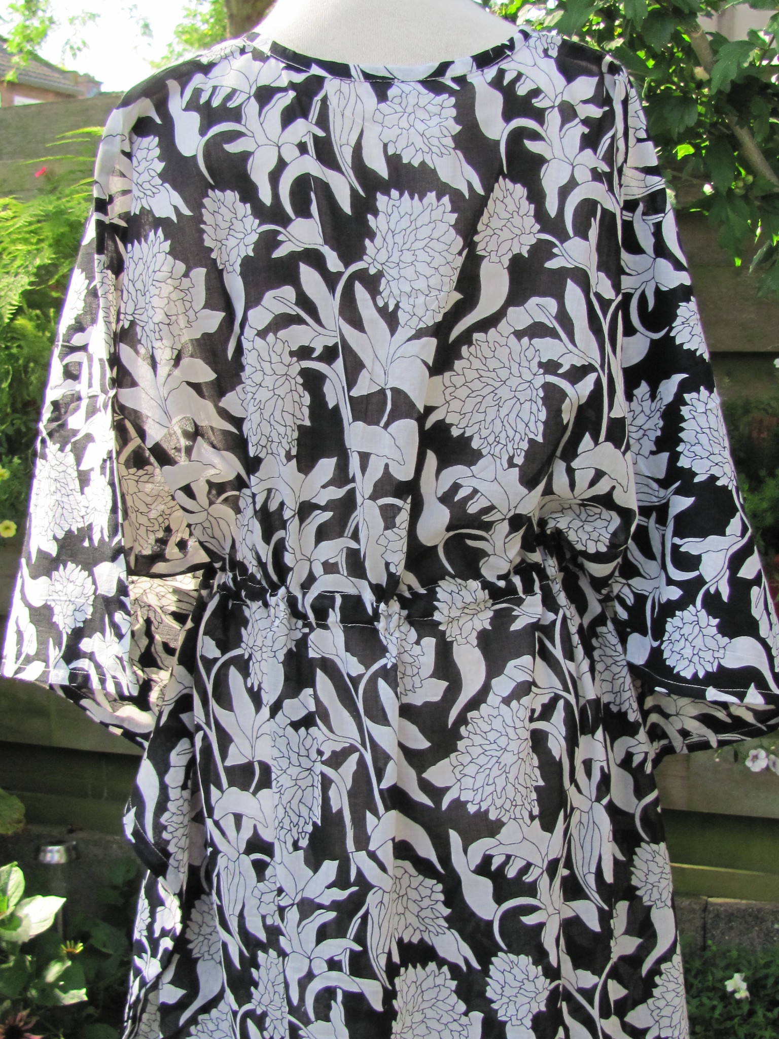 Kaftan long hand printed