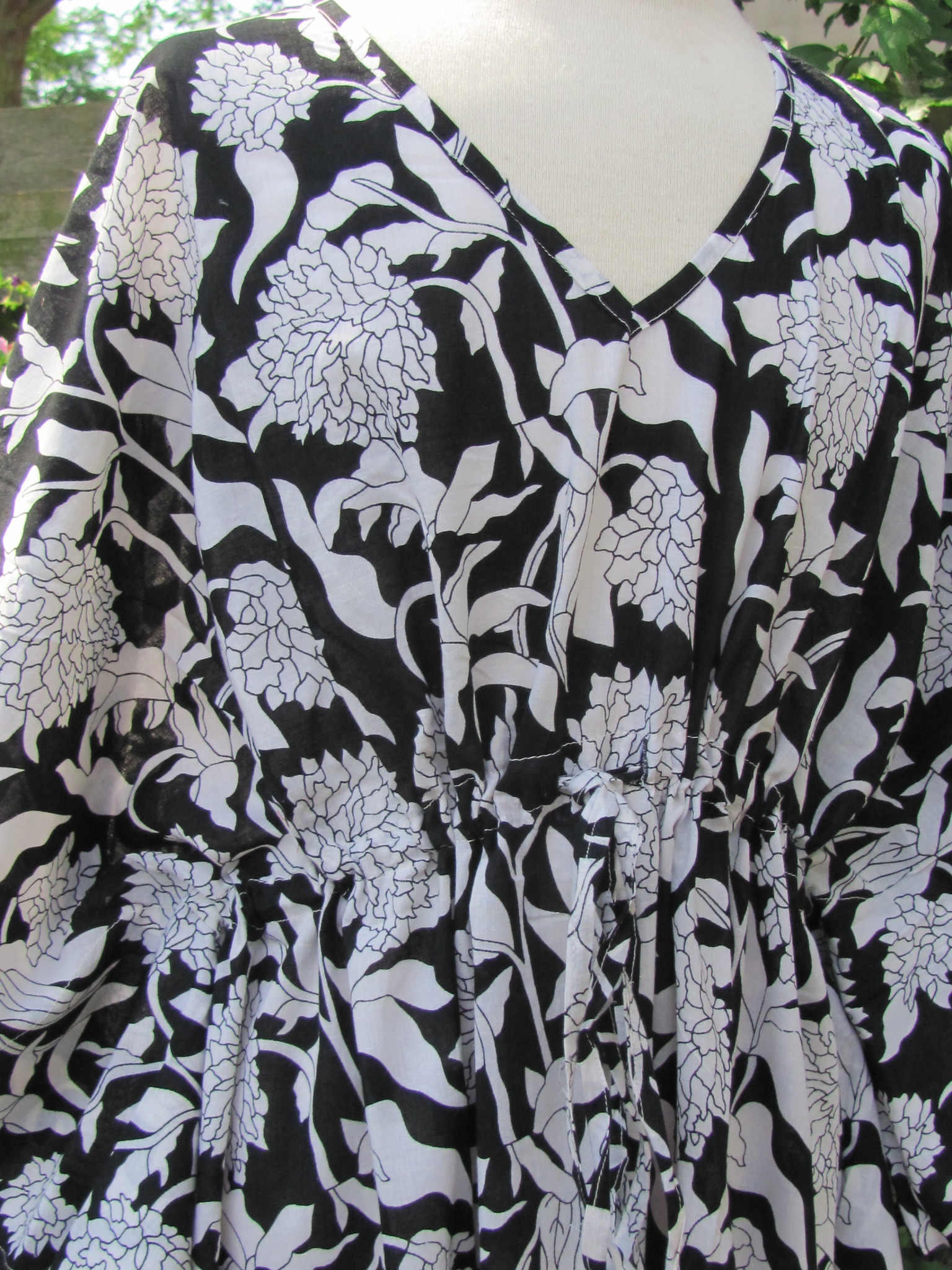 Kaftan long hand printed