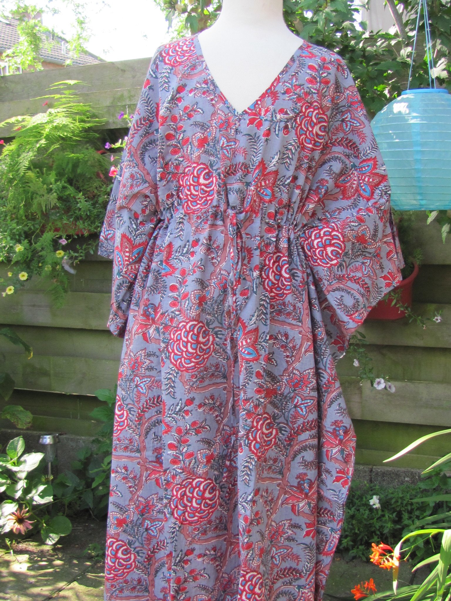 Kaftan long hand printed