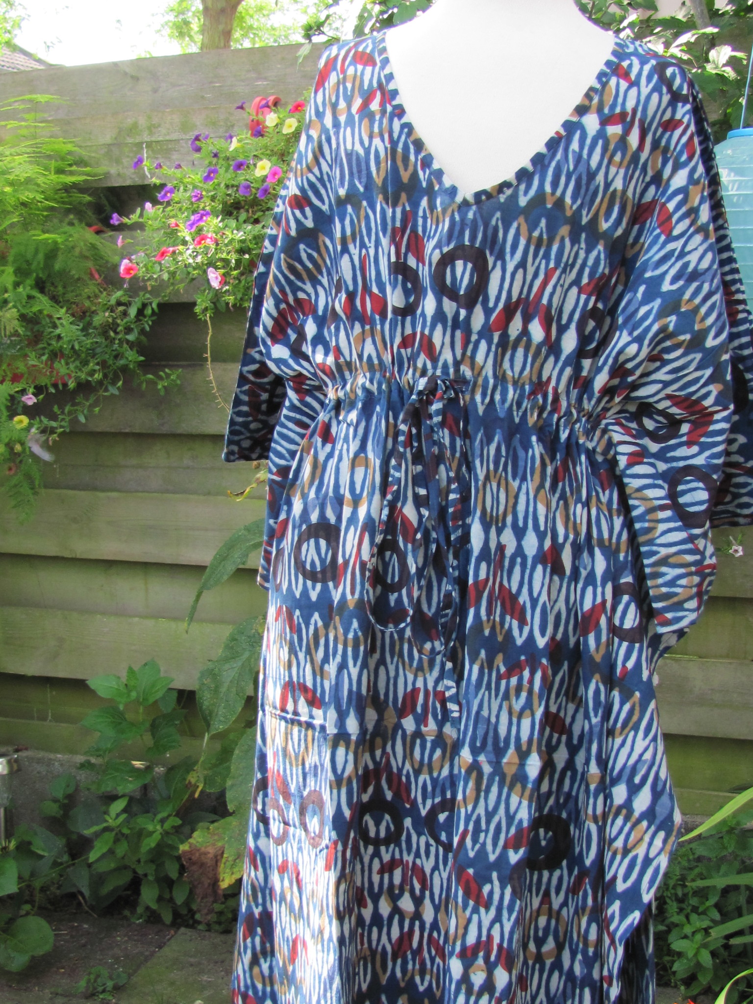 Kaftan long hand printed