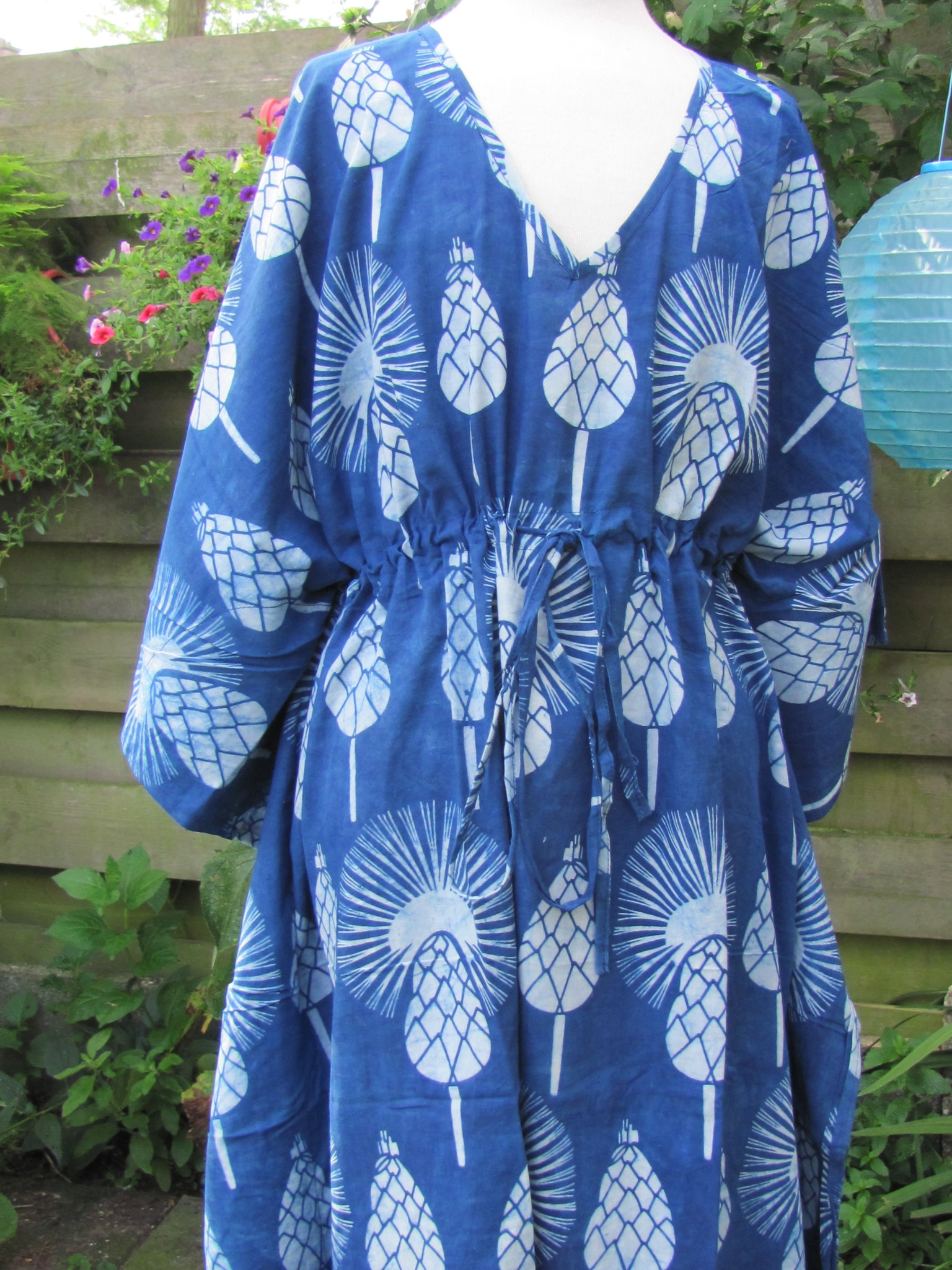 Kaftan long hand printed  lounge clothing