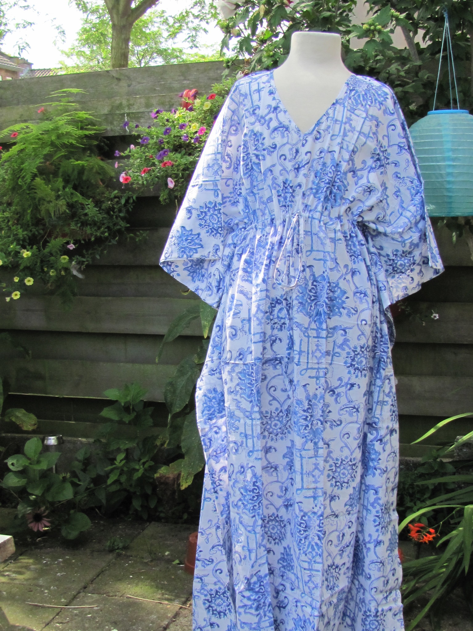 Kaftan long hand printed  lounge clothing