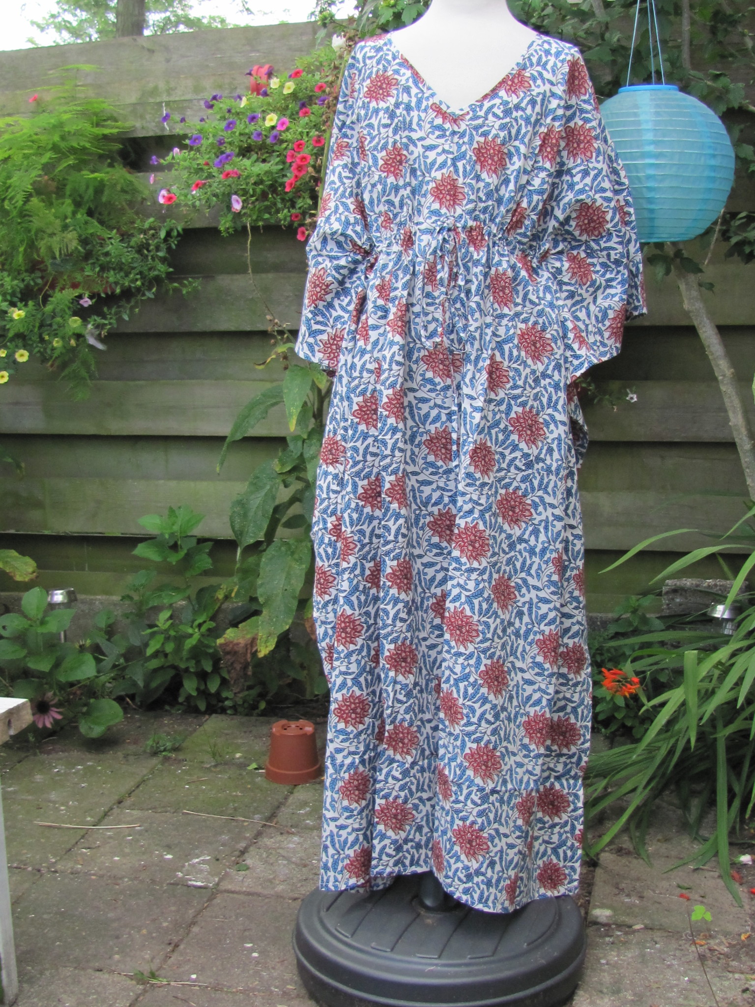 Kaftan long hand printed  lounge clothing