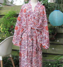 Kimono, ochtendjas, lounge kleding. puur katoen