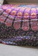Hippy night India quilted and  handprinted  soft Cotton double counterpane