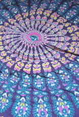 Hippy night India quilted and  handprinted  soft Cotton double counterpane