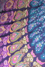 Hippy night India quilted and  handprinted  soft Cotton double counterpane
