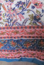 Hippy night Jaipuri hand stitched  and  handprinted  soft Cotton double quilt