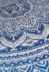 Hippy night mandala printed double quilt reversible