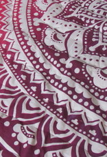 Hippy night mandala printed double quilt reversible