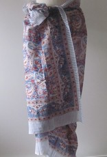 Shawl, Sarong, Pareo, skirt,   100% Handprinted Cotton