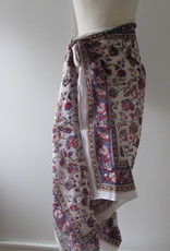 Sjaal,  Sarong,  Pareo , Rok, Dupatta, 100%  Handbedrukt Katoen