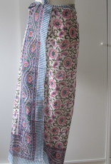 Shawl, Sarong, Pareo, Skirt,  Dupatta,  100% Handprinted Cotton