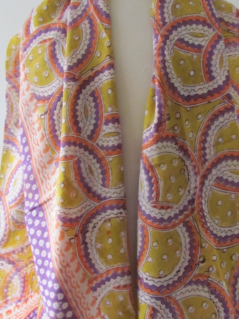 Shawl, Sarong, Pareo, Skirt,  Dupatta,  100% Handprinted Cotton