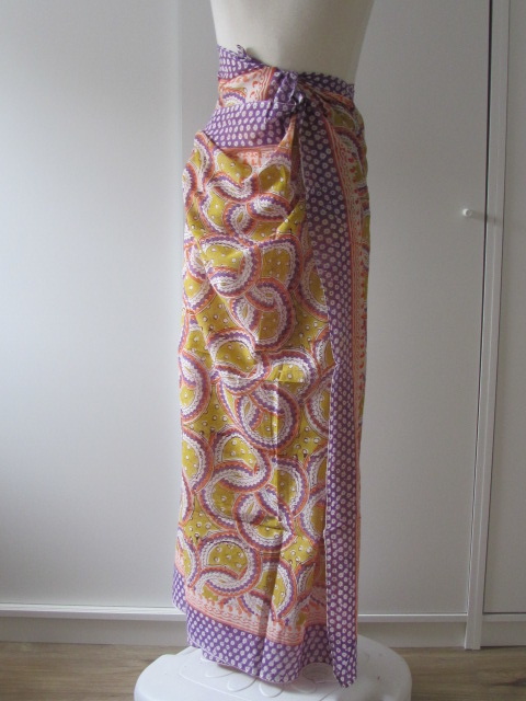 Shawl, Sarong, Pareo, Skirt,  Dupatta,  100% Handprinted Cotton