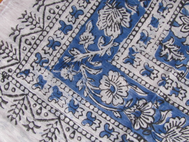 Shawl, Sarong, Pareo,  Dupatta, Skirt, 100% Handprinted Cotton