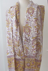 Shawl, Sarong, Summer Wrap,  Dupatta, Skirt, 100% Handprinted Cotton