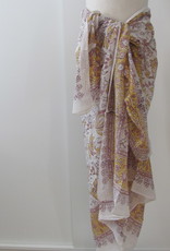 Shawl, Sarong, Summer Wrap,  Dupatta, Skirt, 100% Handprinted Cotton