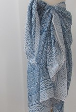 Shawl, Sarong, Summer Wrap,  Dupatta, Skirt, 100% Handprinted Cotton