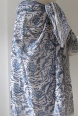 Summer Wrap,  Shawl, Sarong,  Dupatta, Skirt, 100% Handprinted Cotton