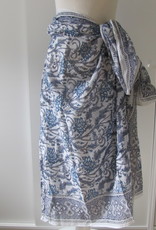 Summer Wrap,  Shawl, Sarong,  Dupatta, Skirt, 100% Handprinted Cotton