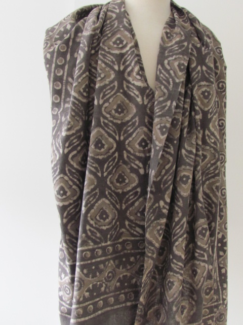 Summer Wrap,  Shawl, Sarong,  Dupatta, Skirt, 100% Handprinted Cotton