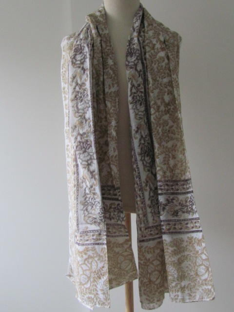 Summer Wrap,  Shawl, Sarong,  Dupatta, Skirt, 100% Handprinted Cotton
