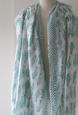 Summer Wrap,  Shawl, Sarong,  Dupatta, Skirt, 100% Handprinted Cotton