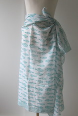 Summer Wrap,  Shawl, Sarong,  Dupatta, Skirt, 100% Handprinted Cotton