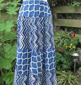 Skirt long bohemian  blockprinted, slow fashion