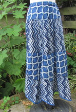 Skirt long bohemian  blockprinted, slow fashion