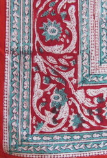 Bedsheet bohemian  on the bed, grand foulard , tabel cloth, grand foulard,