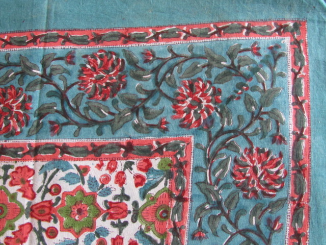 Bedsheet Bohemian ,  Indian bedspread, Grand Foulard , Tabel Cloth,