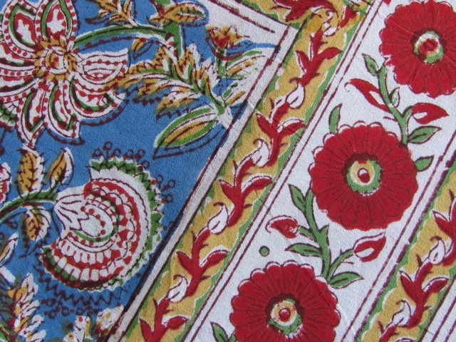 Bedsheet bohemian bedspread, grand foulard , tablecloth, grand foulard,