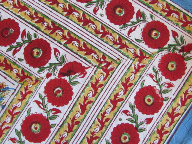 Bedsheet bohemian bedspread, grand foulard , tablecloth, grand foulard,