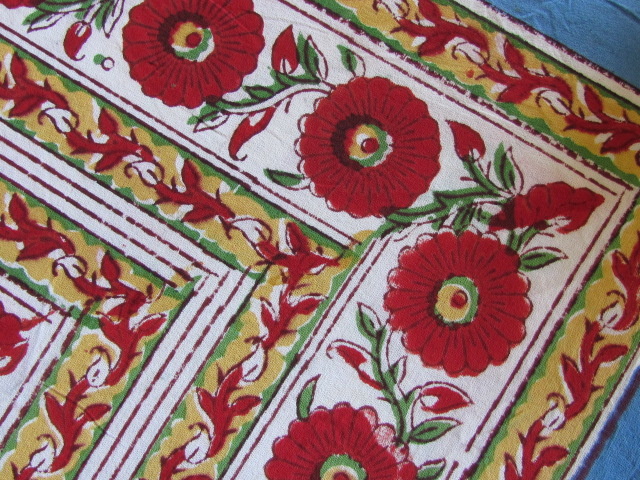 Bedsheet bohemian bedspread, grand foulard , tablecloth, grand foulard,