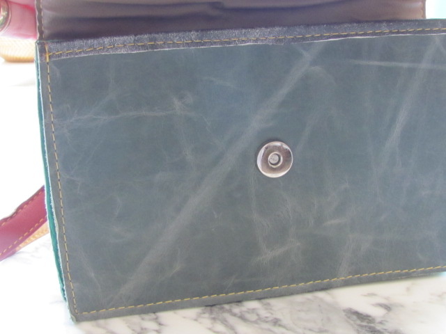 Bag handmade  from leather, cross body bag or clutch bag