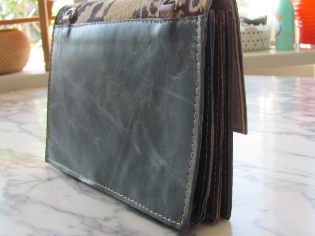 Bag, hand made leather. Crossbody/clutch