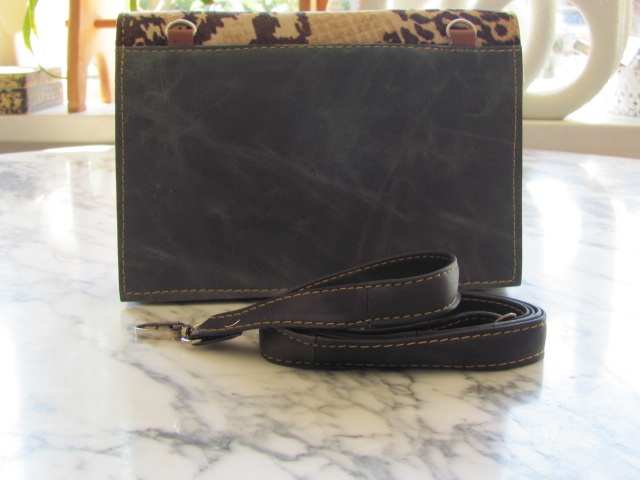 Bag, hand made leather. Crossbody/clutch