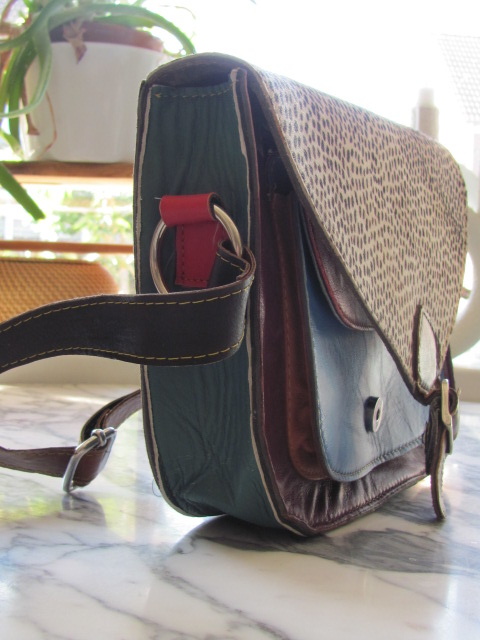 Bag hand made, leather satchel